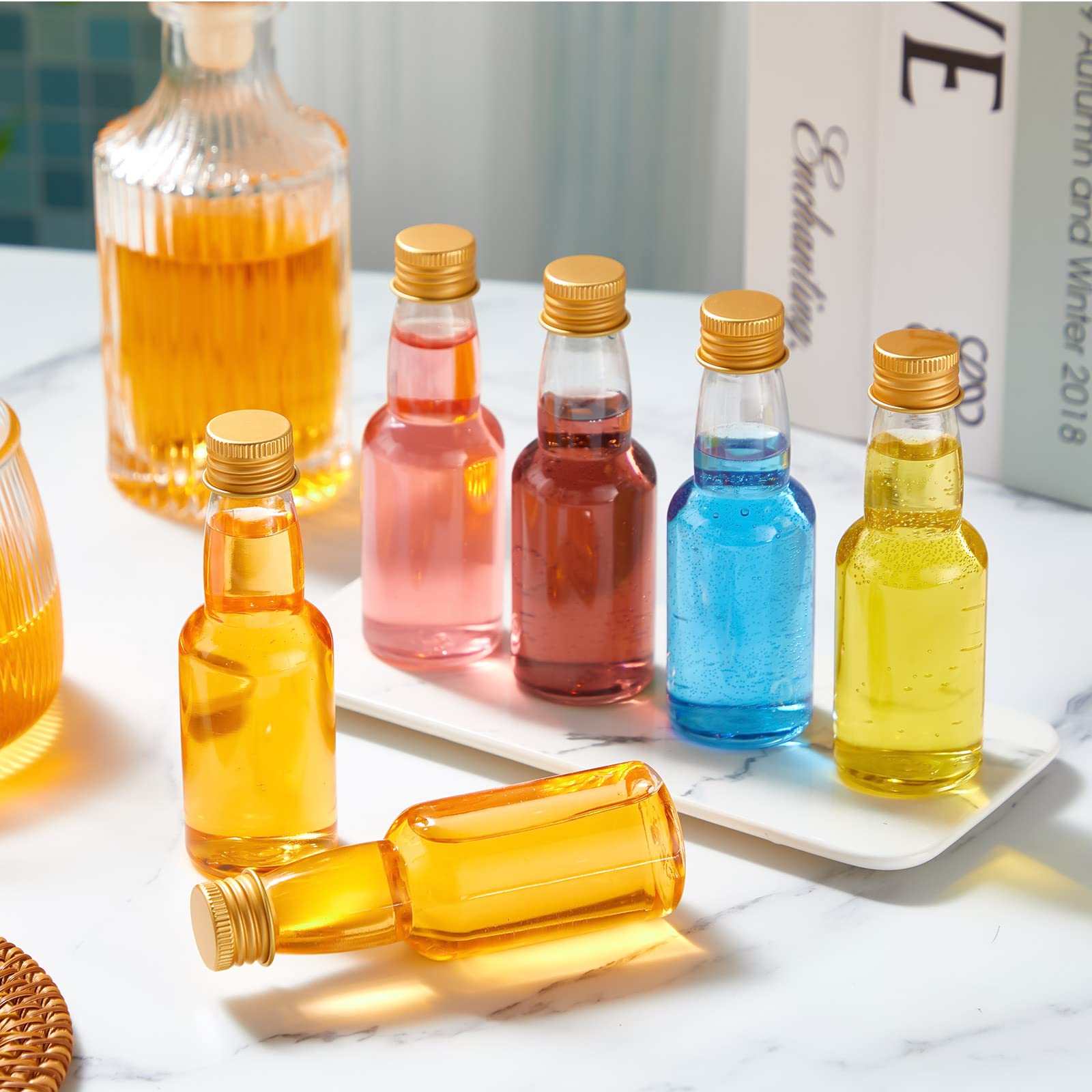 [未開封]ミニボトルセット Spirits 3 バッチ付き Amazon.com: 120 Pcs Mini Liquor Bottles Airtight Shot Miniature